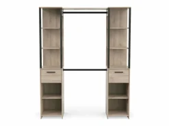 Vestidor Gary 2 Columnas Estilo Industrial Roble Kronberg/ 160x200 cm