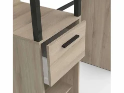 Vestidor Gary 2 Columnas Estilo Industrial Roble Kronberg/ 160x200 cm