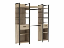 New Vestidor Urano Roble Kronberg y 180x45x208 cm Dormitorio Ind. Armario Abierto, Vestidor
