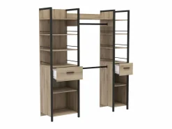 New Vestidor Urano Roble Kronberg y 180x45x208 cm Dormitorio Ind. Armario Abierto, Vestidor
