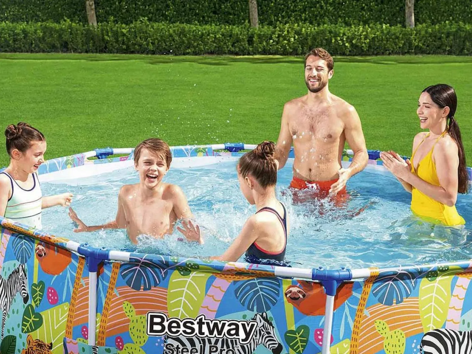 Hot VidaXL Piscina desmontable Steel Pro redonda Ø305x66 cm Piscina Tubular
