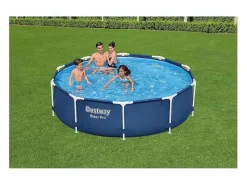 Clearance Bestway VidaXL Piscina Steel Pro 4678L paredes anticorrosión Ø305 cm Azul