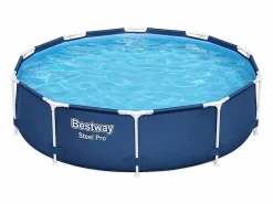 Clearance Bestway VidaXL Piscina Steel Pro 4678L paredes anticorrosión Ø305 cm Azul