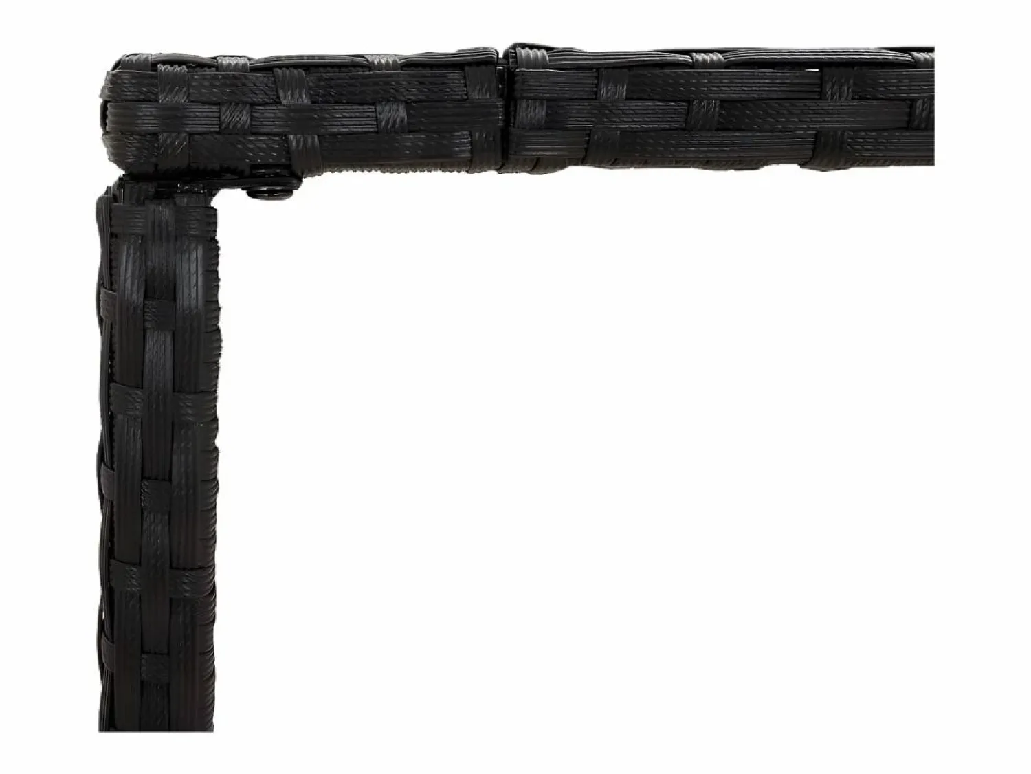 Garden Furniture Village Green-Green Ridge Mesa alta bar ratán PE y superficie vidrio 180x70x110 cm