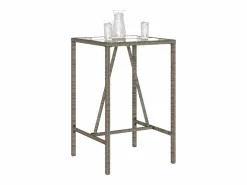 Garden Furniture Village Green-Green Ridge Mesa de bar de exterior ratán sintético 70x70x110 cm