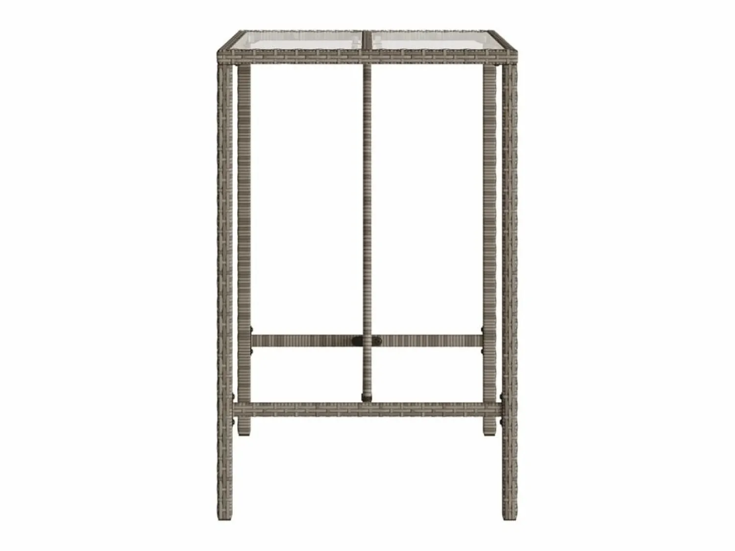 Garden Furniture Village Green-Green Ridge Mesa de bar de exterior ratán sintético 70x70x110 cm