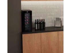 Online Vinoteca Cecotec Bolero GrandSommelier 1250 CoolCrystal 12 botellas con luz LED E 64,5 cm Negro
