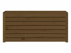 Garden Furniture Violeta Baúl de jardín madera maciza pino marrón miel 101x50,5x46,5 cm