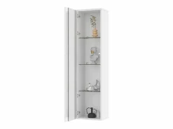 Clearance Vitrina 40×29×170 cm - iluminación LED multicolor con mando - divisiones de cristal - Vitrina