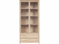 Petits-Meubles Vitrina 2 puertas y 2 cajones Soren Madera