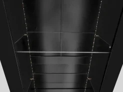 Hauss Spole Vitrina alta con 3 estantes de cristal, cuerpo de MDF lacado en , LED incluido - 55x38x166cm