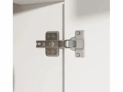 Discount Vitrina blanca - Mueble de comedor con 5 puertas y 1 cajón - estantes regulables y luces LED Vitrina