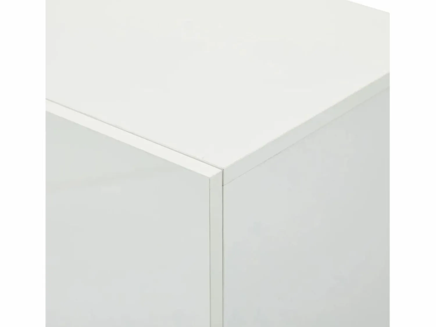 Discount Vitrina blanca - Vitrina con 2 puertas y luces LED - almacenaje abierto - para salón y dormitorio Vitrina