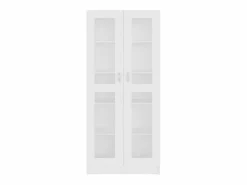 Vitrina Blanca 82,5x30,5x185,5 cm Madera de ingeniería Blanco