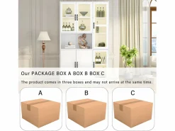 ModernLuxe Vitrina con iluminación LED - estantes con 6 puertas - Al. 200 cm -