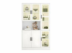 ModernLuxe Vitrina con iluminación LED - estantes con 6 puertas - Al. 200 cm -