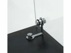 Hot Vitrina de cristal con soporte, LED, 2 puertas con cerradura, 4 compartimentos, para colecciones y decoración Vitrina