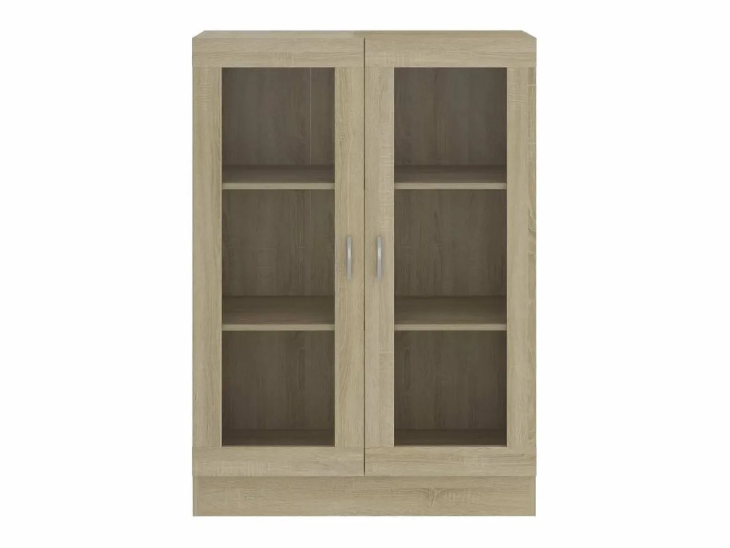 Discount vidaxl Vitrina de madera contrachapada color roble 82,5x30,5x115 cm Marru00f3n