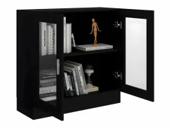 Clicnbuy Vitrina de madera contrachapada 82,5x30,5x80 cm