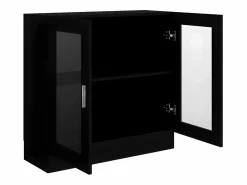 Clicnbuy Vitrina de madera contrachapada 82,5x30,5x80 cm