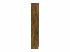 Hot Vitrina madera contrachapada roble ahumado 82,5x30,5x185,5 cm ES376461 Marru00f3n