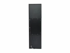 Vitrina negra - Vitrina con 2 puertas y luces LED - almacenaje abierto - para salón y dormitorio Negro