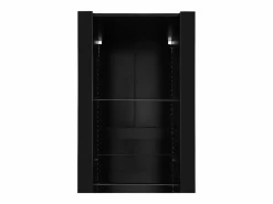 Vitrina - Vitrina con luces LED y 3 estantes de cristal - para salón y dormitorio