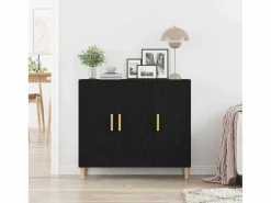 Clicnbuy Vitrina 90 x 34 x 80 cm Madera contrachapada