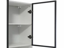 Clearance Vitrina 120x36x200 cm con LED - 6 puertas de cristal y 3 cajones - Vitrina