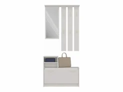Best VITTORIA - Armario recibidor - Colgador de pared + espejo + zapatero - 180x85x24 - Armario recibidor Armario De Entrada