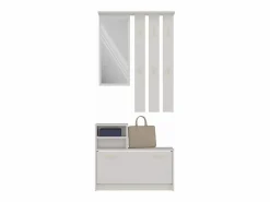Best VITTORIA - Armario recibidor - Colgador de pared + espejo + zapatero - 180x85x24 - Armario recibidor Armario De Entrada