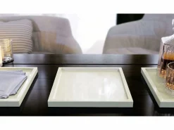 Vladon Cuenco decorativo Maya, moderno Plato decorativo cuadrado, (20 x 1,8 x 20 cm)