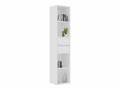 Outlet Garden Furniture Växjö Estantería librería madera contrachapada 36x30x171 cm Blanco