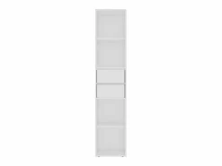 Outlet Garden Furniture Växjö Estantería librería madera contrachapada 36x30x171 cm Blanco