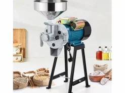 Outlet DripeX 2200W Molino de harina seca y húmeda 2 en 1, 50x26x70cm, para cereales, paja - enchufe de la UE Azul
