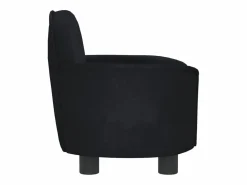 Garden Furniture Ware Shoals Cama para perros de terciopelo negra 66x40x45 cm