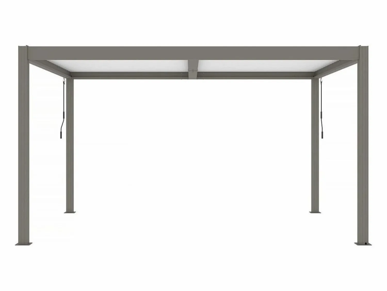 Clearance Habitat et jardin Windsor" pérgola bioclimática de aluminio con led 3 x 4 - Taupe Topo