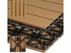 WPC Baldosas 30x30 cm - 44 unid. por 4m² Terraza