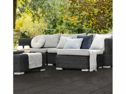 Hot ECD Germany 55x Baldosas de terraza de WPC, Baldosas de balcón,30x30cm, antracita, 5 m² Gris antracita