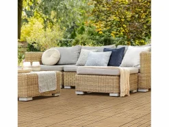 ECD Germany 55x Baldosas de terraza de WPC 30x30 cm teca 5m²