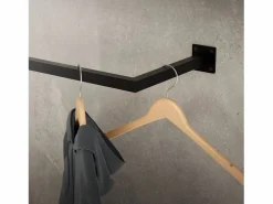 Hot 2x Perchero de pared para vestidor/armario barra para ropa/toallas 60x12cm Burro Para Ropa