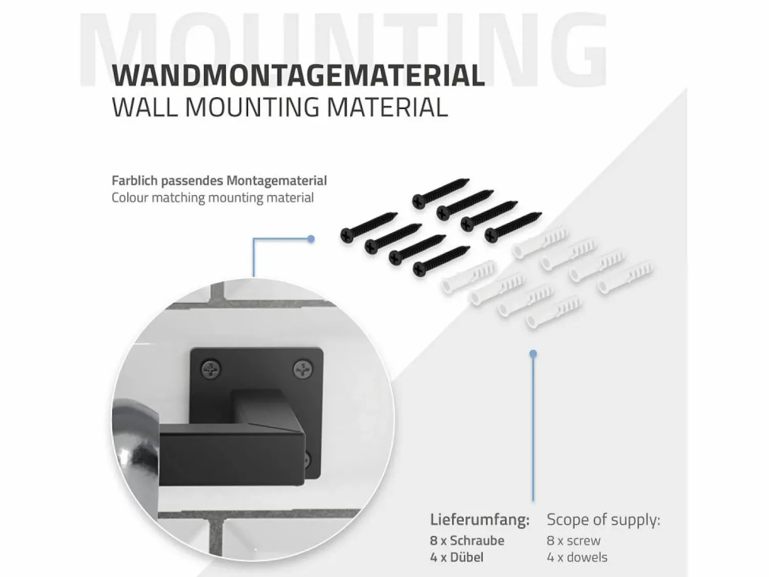 Online ML-DESIGN 3x Perchero de pared para vestidor/armario barra para ropa/toallas 60x12cm Negro