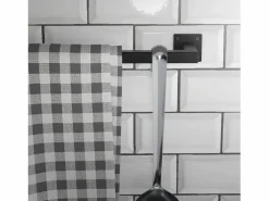 Online ML-DESIGN 3x Perchero de pared para vestidor/armario barra para ropa/toallas 60x12cm Negro
