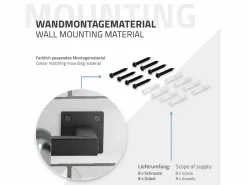 Discount 2x Perchero de pared para vestidor/armario barra para ropa/toallas110x12cm Burro Para Ropa