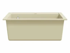 Discount Garden Furniture Xelindra Fregadero de cocina de granito con un seno Beige