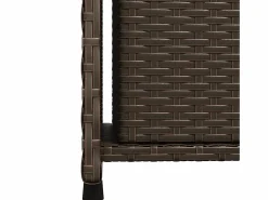Garden Furniture Ylira Armario de almacenaje de jardín ratán PE marrón 50x55x115 cm Marru00f3n