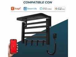 Yoevu - Toallero eléctrico Wi-Fi 100W , pantalla LCD táctil, contro WIFI y Alexa