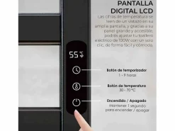 Yoevu - Toallero eléctrico Wi-Fi 100W , pantalla LCD táctil, contro WIFI y Alexa