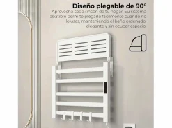 Outlet Yoevu - Toallero eléctrico Wi-Fi 100W , pantalla LCD táctil, contro WIFI y Alexa Toallero Eléctrico