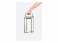 Sale Zafferano - Farol solar para el hogar de 2 LED, 37,3 cm, lámpara de pared y mesa de 2 W con batería y sensor crepuscular - Corten Iluminación Exterior|Energía Solar